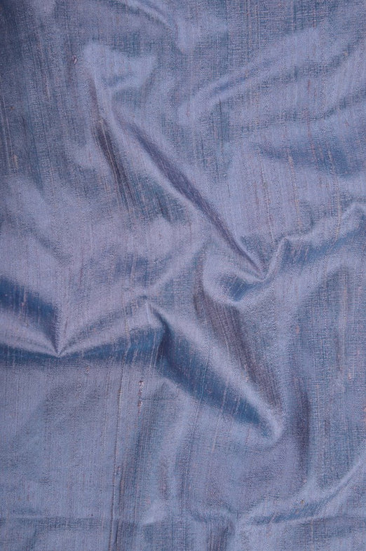 Blue Fog Dupioni Silk Fabric