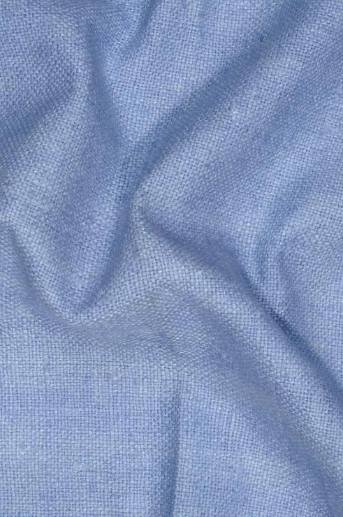 Blue Yonder Silk Linen (Matka) Fabric
