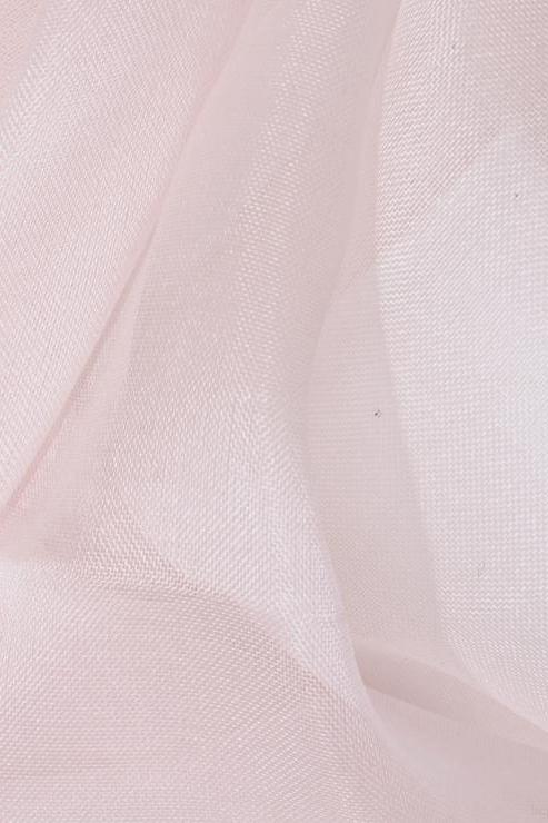 Blush Pink Silk Organza Fabric
