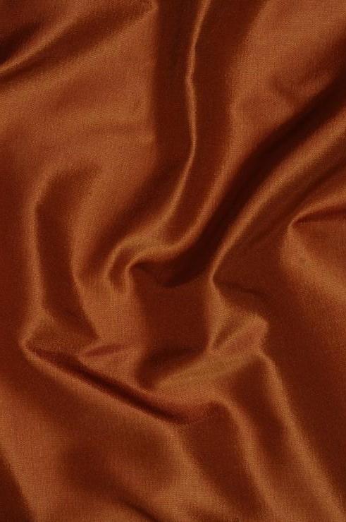 Brick Orange Taffeta Silk Fabric