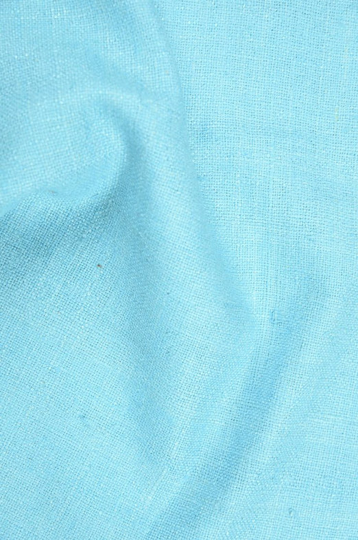 Bright Turquoise Silk Linen (Matka) Fabric