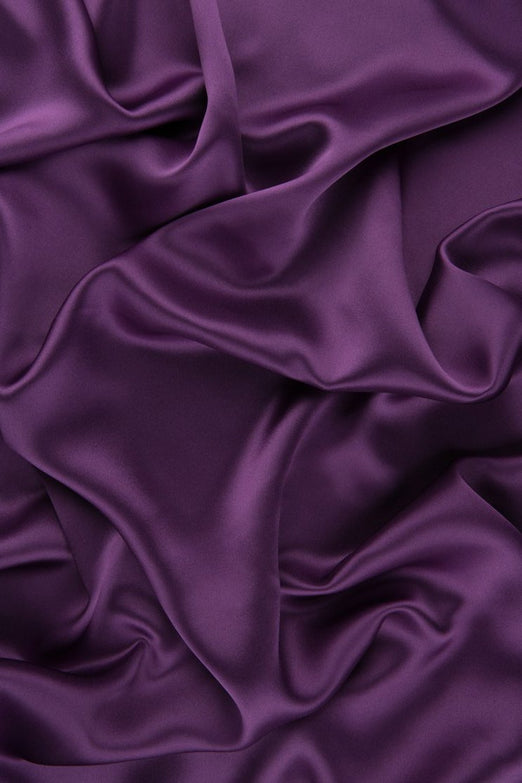 Bright Violet Charmeuse Silk Fabric