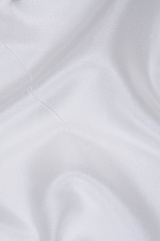 Bright White Silk Georgette Fabric