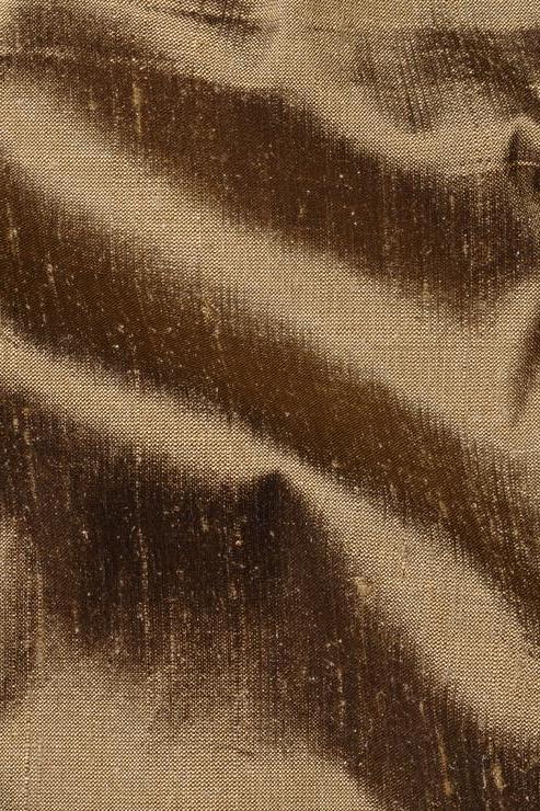 Brown Silk Shantung 44" Fabric
