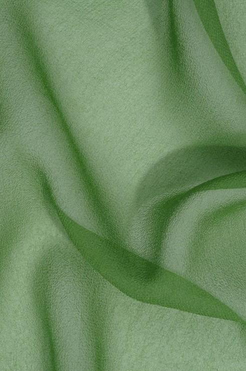 Bud Green Silk Georgette Fabric