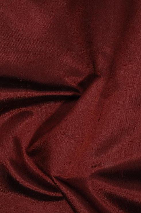 Burgundy Italian Shantung Silk Fabric