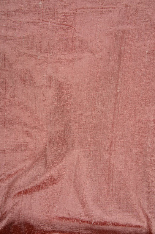 Burnt Coral Dupioni Silk Fabric