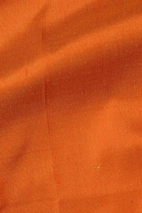 Burnt Orange Silk Shantung 54" Fabric