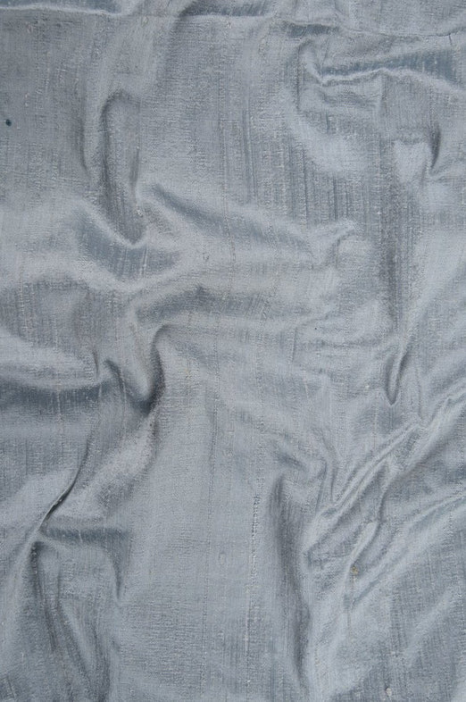 Canal Blue Dupioni Silk Fabric