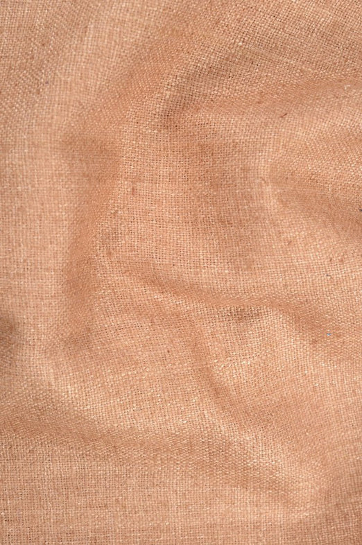 Caramel Brown Silk Linen (Matka) Fabric