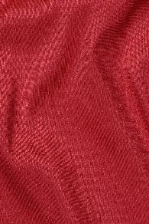 Cardinal Red Silk Shantung 54" Fabric