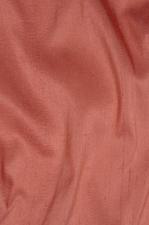 Carmine Rose Pink Dupioni Silk Fabric