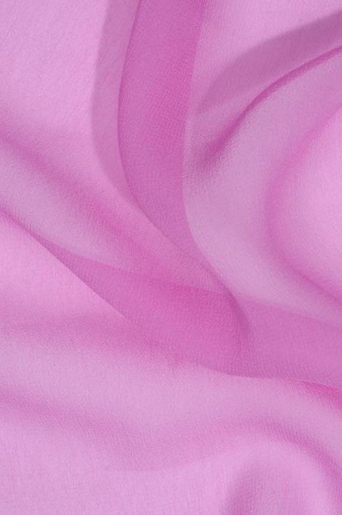 Carmine Rose Pink Silk Georgette Fabric