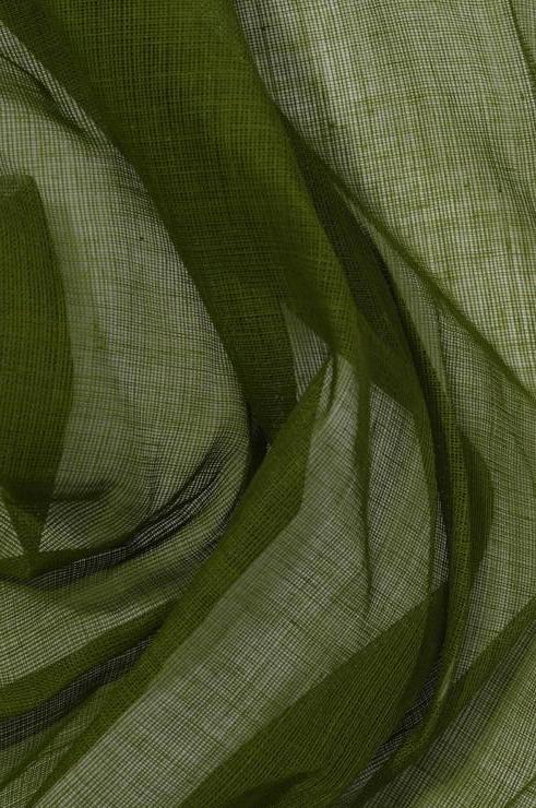 Cedar Green Cotton Voile Fabric