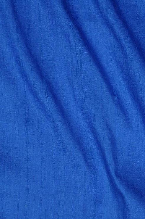 Cerulean Blue Dupioni Silk Fabric