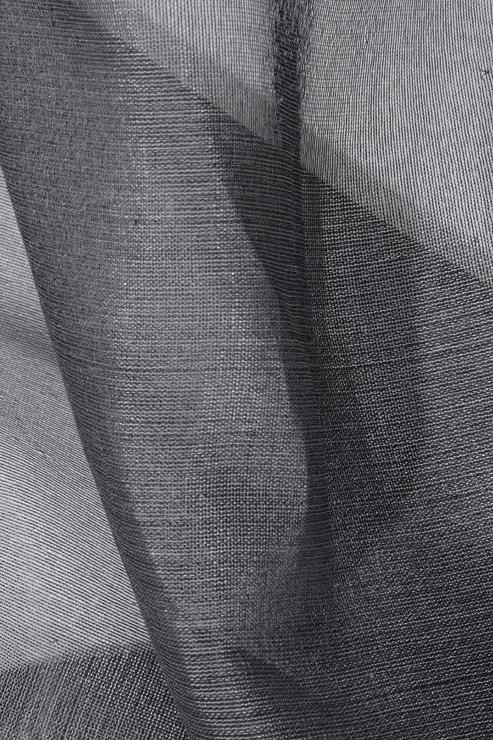 Charcoal Silk Organza Fabric