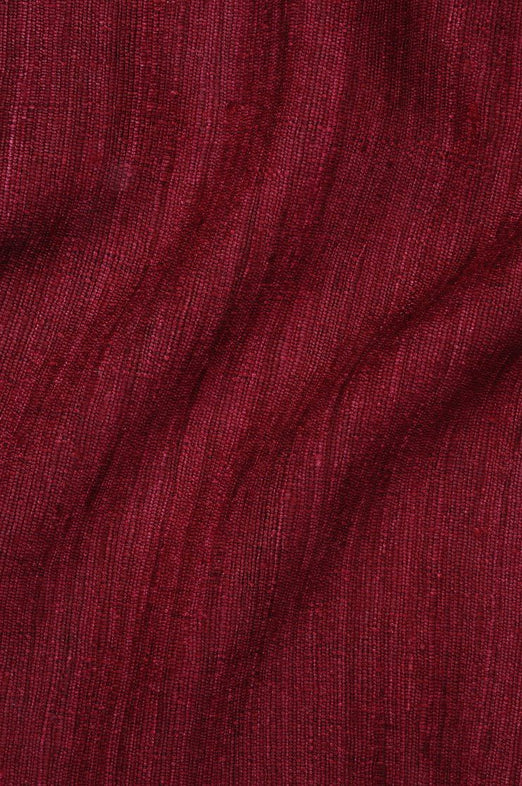 Cherry Katan Matka Silk Fabric