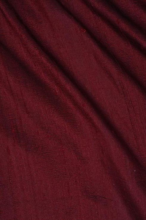 Cherrywood Brown Dupioni Silk Fabric