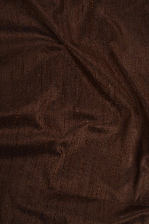 Coffee Dupioni Silk Fabric