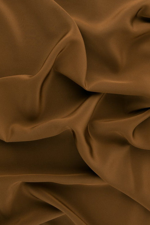 Copper Silk Crepe de Chine Fabric