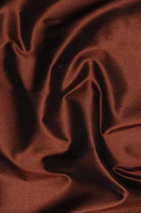Copper Penny Taffeta Silk Fabric