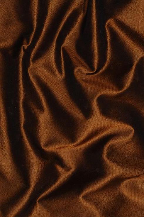 Copper Red Taffeta Silk Fabric