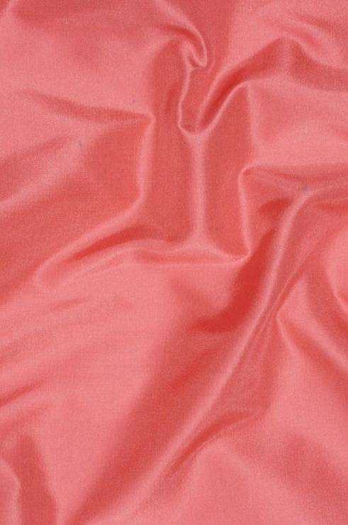 Coral Pink Taffeta Silk Fabric