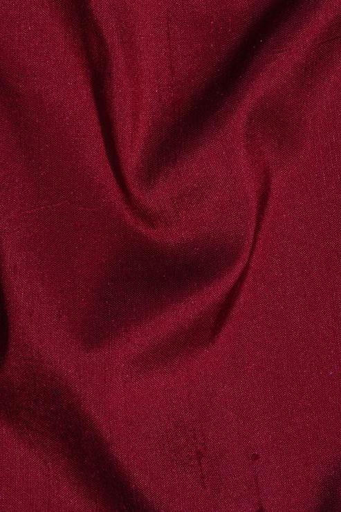 Cranberry Red Silk Shantung 54" Fabric