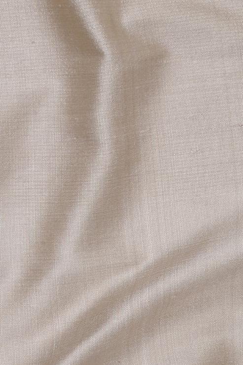 Cream Taupe Silk Shantung 54" Fabric