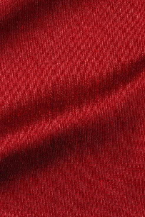 Crimson Red Silk Shantung 54" Fabric