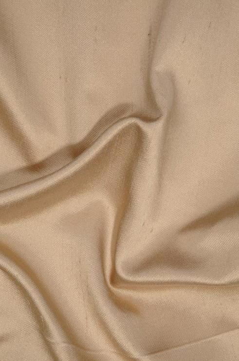 Dark Beige Italian Shantung Silk Fabric