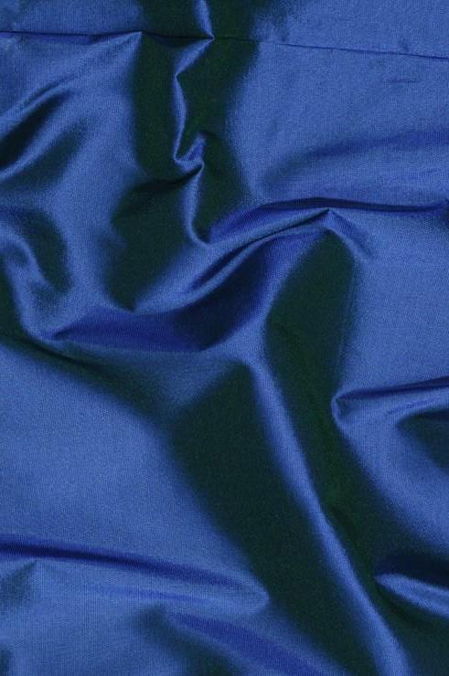 Dark Cerulean Blue Taffeta Silk Fabric