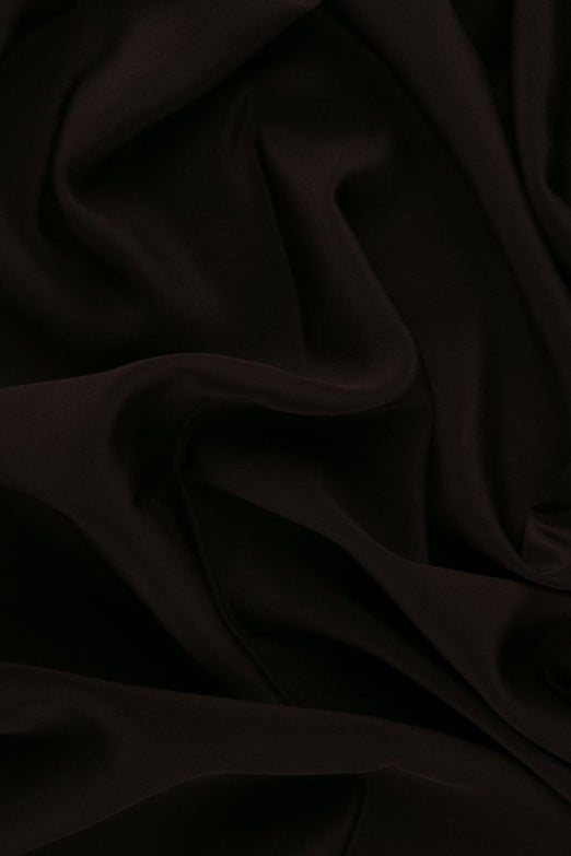 Dark Merlot Silk Crepe de Chine Fabric
