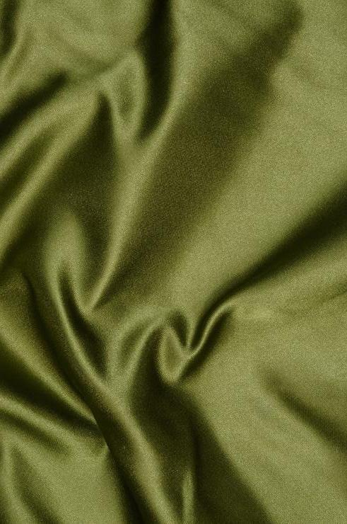 Dark Olive Green Double Face Duchess Satin Fabric