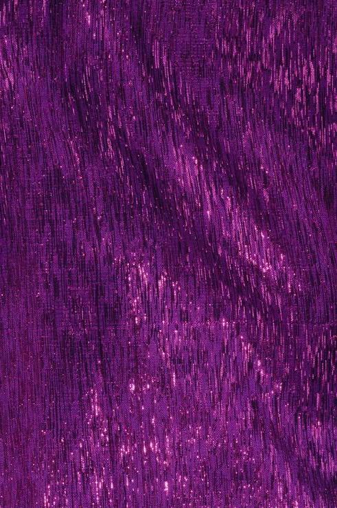Dark Plum Purple Metallic Shantung Silk Fabric