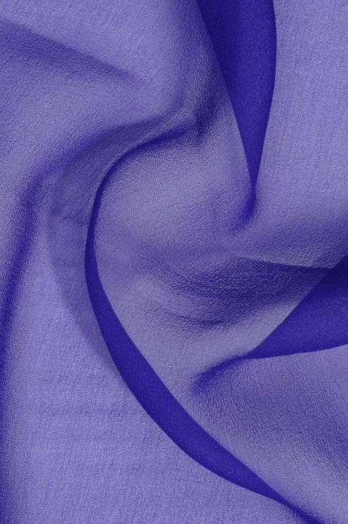 Dark Royal Blue Silk Georgette Fabric