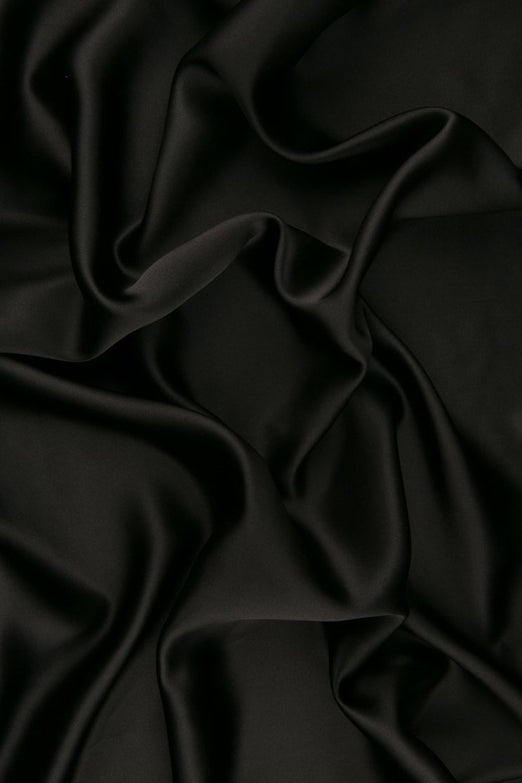 Dark Shadow Charmeuse Silk Fabric