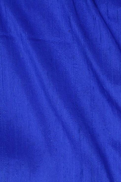 Dazzling Blue Dupioni Silk Fabric