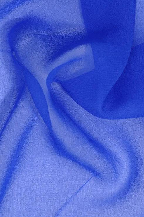 Dazzling Blue Silk Georgette Fabric