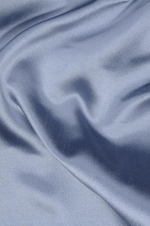 Dusk Blue Silk Zibeline Fabric