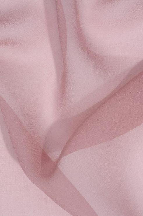 Dusty Rose Silk Georgette Fabric