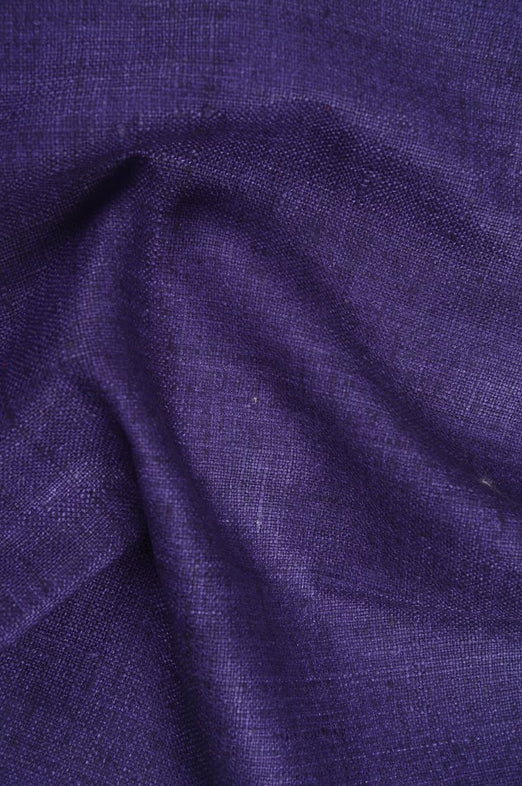 Eggplant Silk Linen (Matka) Fabric