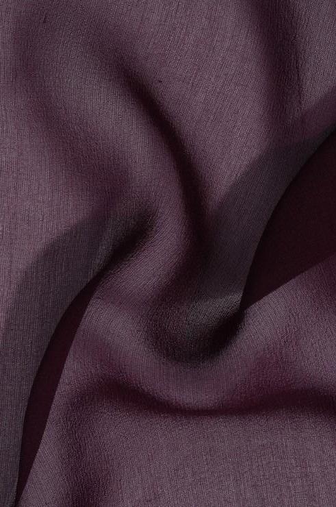 Eggplant Silk Georgette Fabric