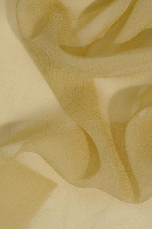Egret White Silk Georgette Fabric