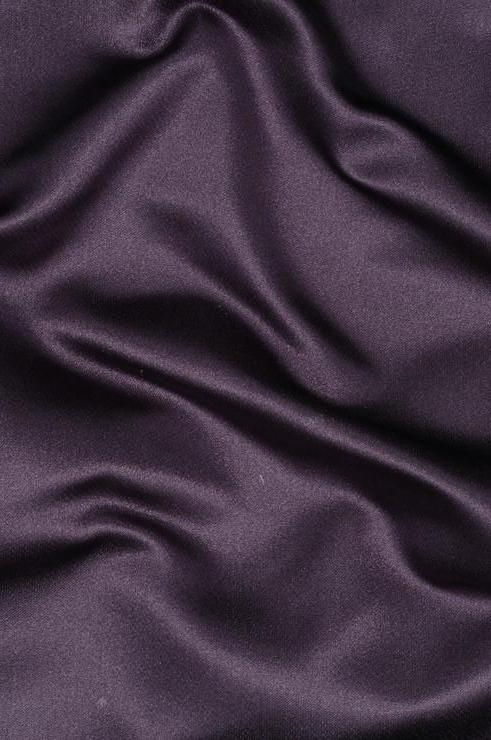 Fig Purple Silk Duchess Satin Fabric