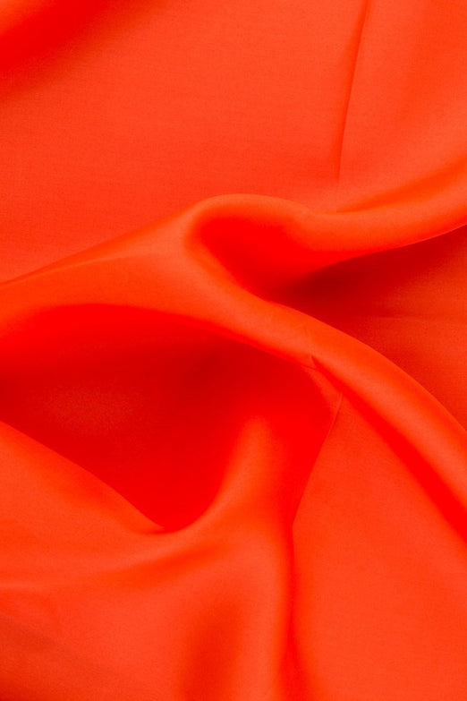Flame Habotai Silk Fabric