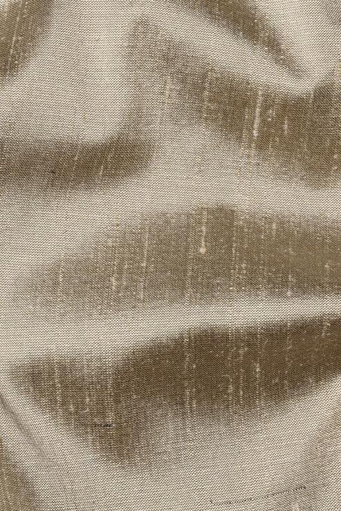 Flint Gray Silk Shantung 44" Fabric