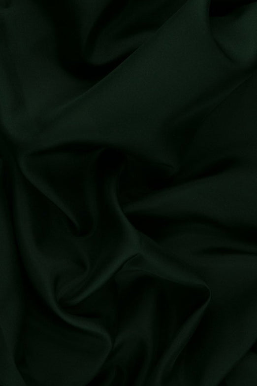Forest Green Habotai Silk Fabric