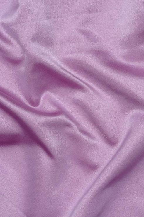 Frost Mauve Silk Duchess Satin Fabric