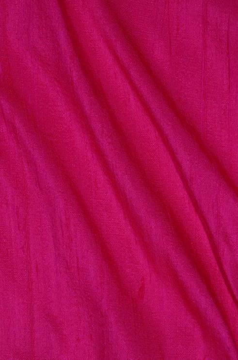 Fuchsia Pink Dupioni Silk Fabric